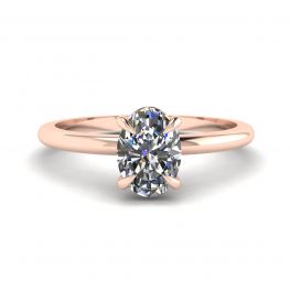 Classic Oval Diamond Solitaire Ring Rose Gold Classic Oval Diamond Solitaire Ring Rose Gold