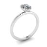 Classic Oval Diamond Solitaire Ring White Gold, Image 4