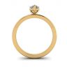 Classic Pear Diamond Solitaire Ring Yellow Gold, Image 2