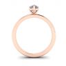 Classic Pear Diamond Solitaire Ring Rose Gold, Image 2