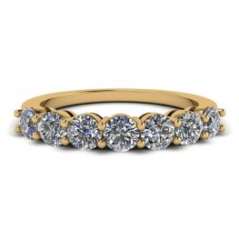 Eternal Seven Stone Diamond Ring in 18K Yellow Gold Eternal Seven Stone Diamond Ring in 18K Yellow Gold