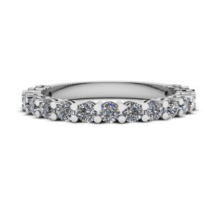 17 Diamond Ring in 18K White Gold 