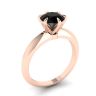 Engagement Ring Rose Gold 1 carat Black Diamond 2980R, Image 4