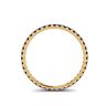 Riviera Pave Sapphire Eternity Ring Yellow Gold, Image 2
