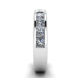 Eternity Princess Cut Diamond Ring White Gold - Photo 2