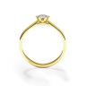Crown diamond 6-prong engagement ring in yellow gold, Image 2