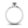 V-style Classic Setting Ring with Square Diamond, Image 2