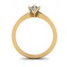 Pear Diamond Solitaire Ring in 6 prongs Yellow Gold, Image 2