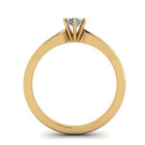 6-Prong Marquise Diamond Ring in 18K Yellow Gold - Photo 1