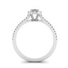 Halo Diamond Oval Cut Ring, Image 2