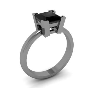 Black Diamond Black Rhodium Ring - Photo 3