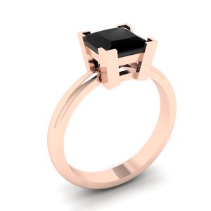Black Diamond Ring Rose Gold - Photo 3