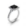 Princess Black Diamond Ring, Image 4