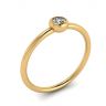 Round Diamond Small Ring La Promesse Yellow Gold, Image 4