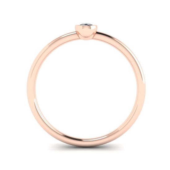 Pear Diamond Small Ring La Promesse Rose Gold, More Image 0