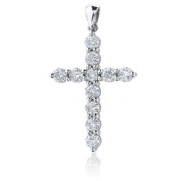 Cross Necklace with 11 diamonds (2х1.5 cm) Cross Necklace with 11 diamonds (2х1.5 cm)