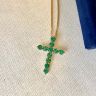 Emerald Cross Pendant, Image 4