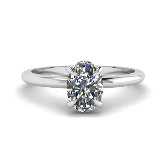 White diamond clearance solitaire ring