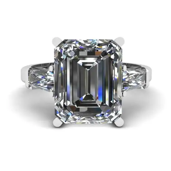 Gemstone cheap baguette ring