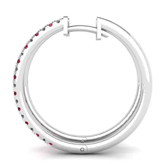 White gold ring best sale earrings