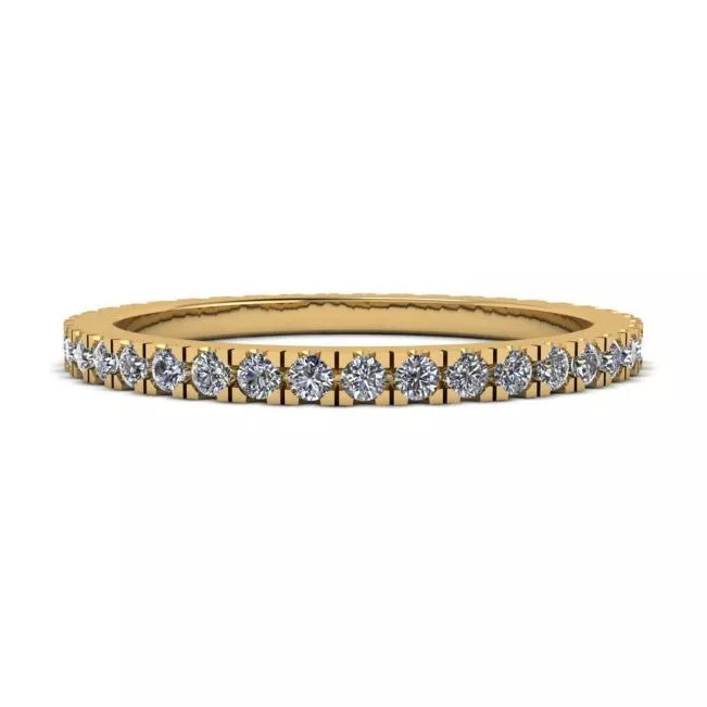 Classic Petite Diamond Eternity Ring in 18K Yellow Gold