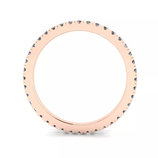 Classic Petite Diamond Eternity Ring in 18K Rose Gold - Photo 1