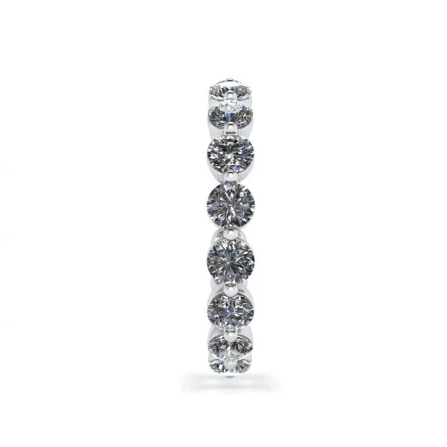 3 mm Diamond Eternity Ring Shared Prong - Photo 2
