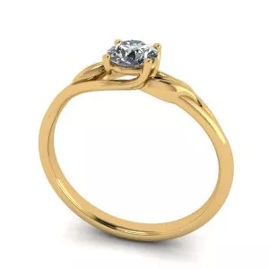 Nature Inspired Diamond Engagement Ring - Photo 1