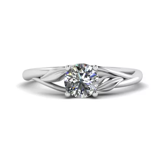 Nature Inspired Diamond Engagement Ring, Enlarge image 1