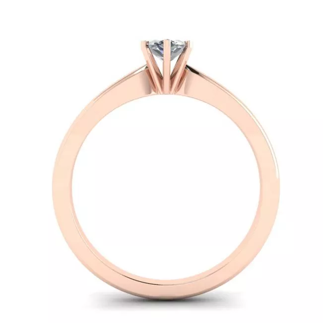 Rose Engagement Ring with Marquise Cut Diamond - Photo 1