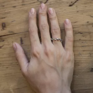 Ring in 18K White Gold - Ruban Collection - Photo 1